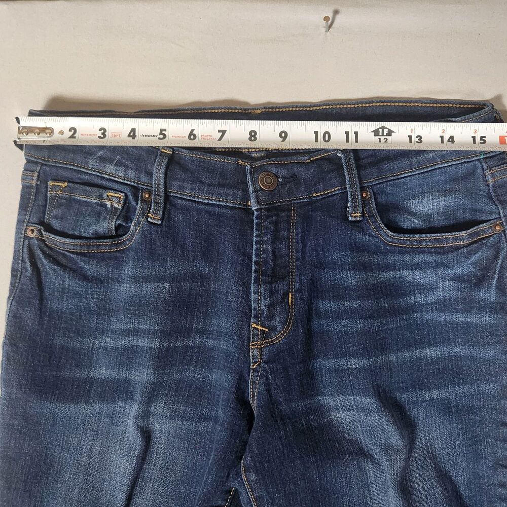 Old Navy Original Mid Rise Jeans Womens Size 6 Regular Blue Stretch Skinny Denim - Picture 7 of 12